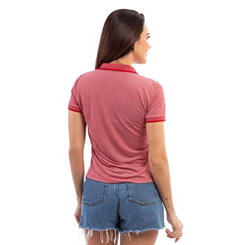 kit 4 Camisa Polo Feminina em Viscose Manga Curta Conforto Casual