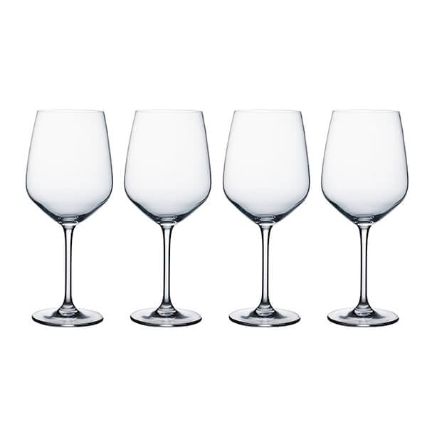Ravenhead Kings - Juego de 4 copas de vino blanco de 520 ml, elegante juego de copas de vino de 52 cl, para comedor y entretenimiento, duraderas y aptas para lavavajillas