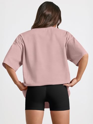 Image of Trendy Queen Womens Oversized T-Shirts Short Sleeves Workout Tops | Casual Summer Gym Tees Plus Size Fashion Clothes 2026
