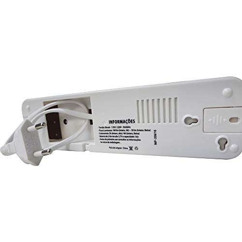ILUMINAÇÃO DE EMERGENCIA AUTONOMA 30 LEDS - LITIO SLIM