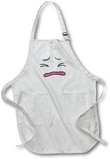 3dRose Rosette - Emotions - Sick and Tired Face Emotions - Aprons (apr-360707-2)