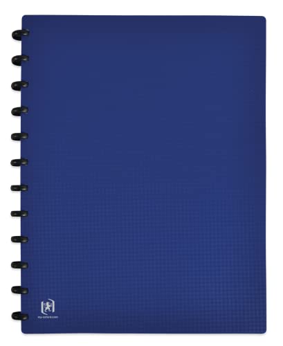 OXFORD Protège-Documents Variozip Memphis A4 60 vues / 30 pochettes amovibles Couverture Polypro Bleu