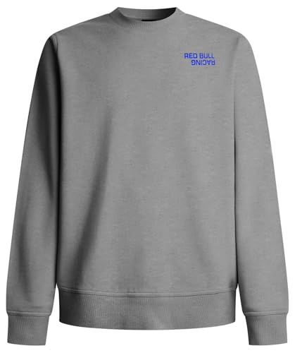 Red Bull Racing X Pepe Jeans Sweat-Shirt à Logo réfléchissant pour Homme, Gris (Marl Grey), L, Gris chiné, L