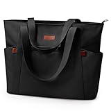 KALIDI Tote Bag Damen Groß Handtasche mit Reißverschluss und Mehrere Taschen Leicht Strandtasche Badetasche Nylon Tasche Damen Handbag Shopper Arbeitstasche für Schule Büro Reise Gym