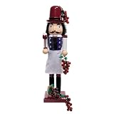 Kurt Adler 15-inch Wooden Wine Nutcracker