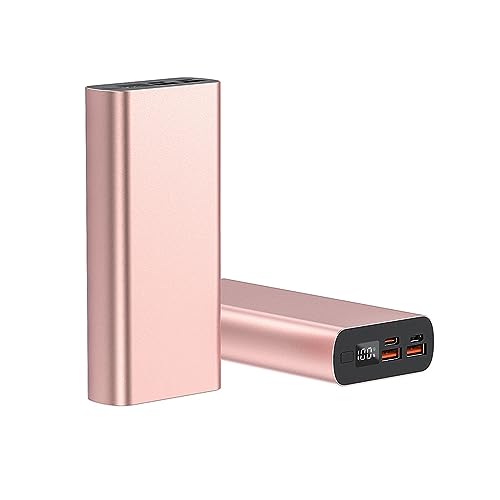 XAGMODSHN DIY Batery Charging Case Enclosure for 1260110 Polymer Battery PD 22.5W Digital Display Type-C USB1/2 Micro-USB Ports