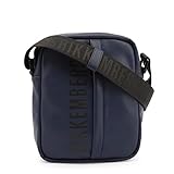  Bikkembergs Tracolla da Uomo tessuto E1N001 colore Black. 18x24x9. Borsa da Uomo casual. Collezione 2021