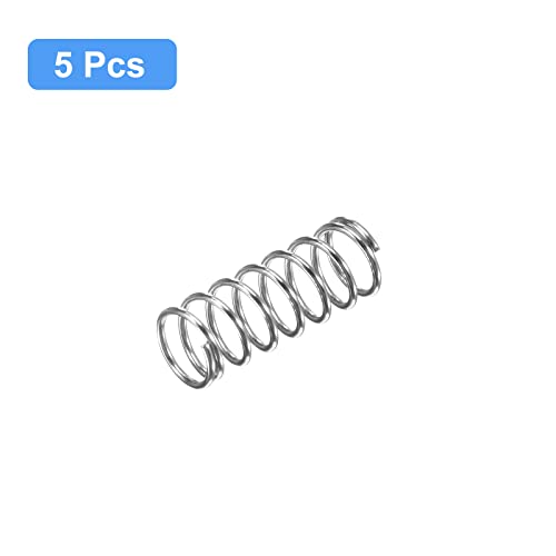 Image of uxcell 5Pcs Compression Spring 304 Stainless Steel 8mmOD,0.8mmWD,20mmFL