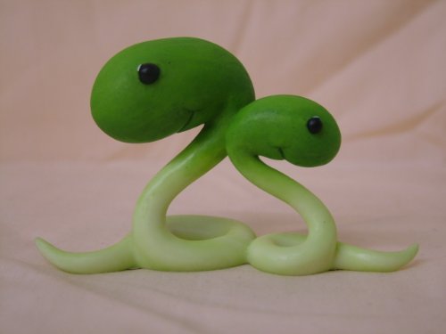 Enesco Home Grown from Green Sprouts Snake Figurine 2.5 in