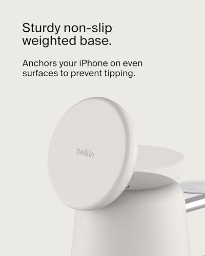 Belkin MagSafe 15W 2 in 1 Wireless Charging Dock, Fast Charger - image 4