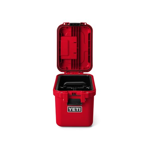 Image of YETI LoadOut 15 GoBox Divided Waterproof Cargo Case, Dry Box, Camera Case, Fishing Tackle Box, Rescue Red