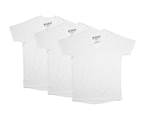Mr. Davis Men's Bamboo Viscose Traditional Cut V Neck - Stylish Undershirts with Stretch Fabric for a 3 Pack2