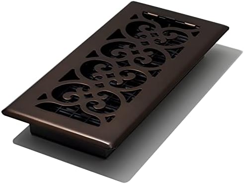 Decor Grates SPH410-RB Floor Register, 4x10, Rubbed Bronze Finish
