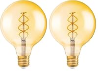 Osram LED Vintage 1906 Lampe, Sockel: E27, Warm White, 2000 K, 4 W, Ersatz für 25-W-Glühbirne (Packung mit 2) – Ansicht 1