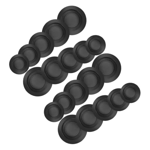 GLEAVI Piggy Bank Stopper Replacement 20 Pack White Rubber Plugs for Bank Plugs Center Hole