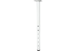 Durable and Versatile White Metal Table Legs for Your Home or Office Projects