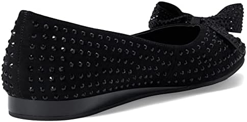 Kenneth Cole REACTION Women's Lucie Jewel Bow Flat, Black, 8 | Image 3