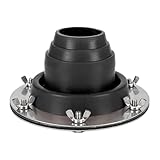 YWJLQH Silicone Hot Tent Stove Jack Roof Pipe Flashing Firewood Stove Round Base Fireproof Protection Ring Chimney Vent for Yurt