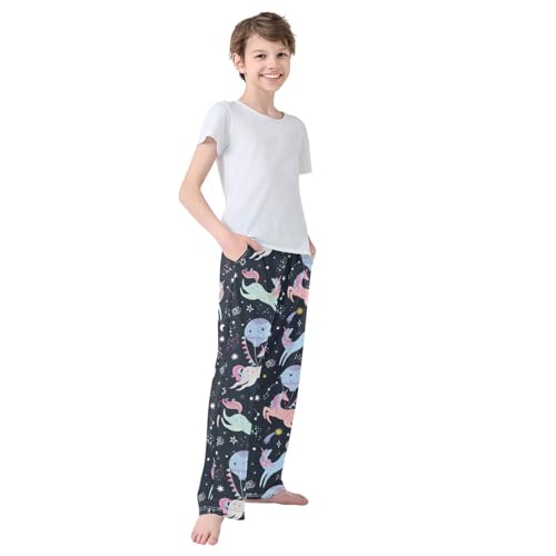 Boys' Pants Unicorn Hot Air Balloon Long Bottoms Jogger Pants Elastic Waist Trousers with Pockets S-XL4