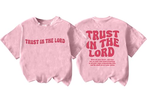 Image of Christian Shirts for Girls Faith Over Fear Shirt Religious Tees