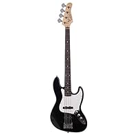 EXCELLENT MATIRIAL: The high-quality basswood used on bass body and rosewood on fingerboard makes the bass stable. The maple neck and 20-fert provide a fantastic fret-hand feel for people who practice frequently. SUPERIOR PICKUP & BETTER TONES: The t...