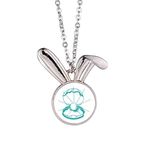 Collier lapin vert festonné, le bijou idéal pour sublimer vos tenues d'été