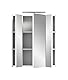 xonox.home X18A9725 Linus Spiegelschrank Bad 60 cm breit, Badschrank, Hängeschrank 60 x 70 x 18 cm inkl. Beleuchtung