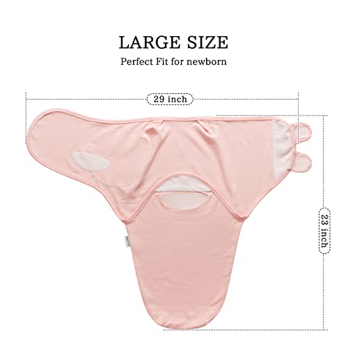 Image of Little Tots Swaddle Blanket for Baby Girl Boy Easy Change Infant Wrap 2 or 3 Pack Adjustable Sleep Sack for Newborn Babies 0-3 Month (Rabbit & Sheep)
