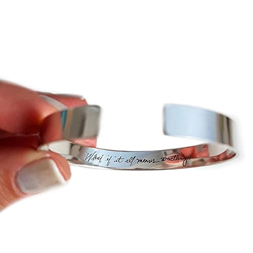 Actual Handwriting Bracelet For Her Memorial Jewelry Personalized