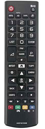 ALLIMITY AKB74915346 Control Remoto reemplazado por LG LED LCD TV 22MT41 22MT41DF PZ 20MT48 27MT58DF 28MT41 24MT48DG BZ 28MT41DF PZ 24MT41DF 24MT48 20MT48DF 24MT41 29MT48 29MT48DF