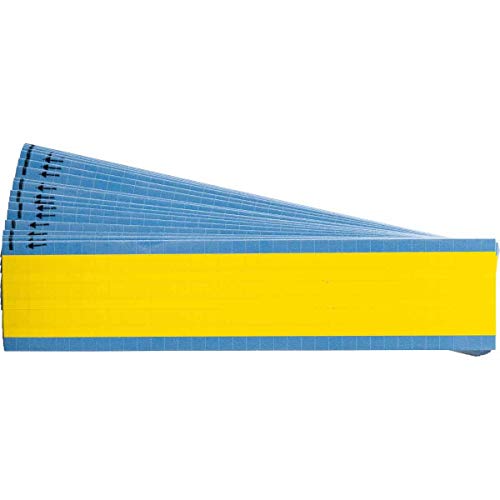Marque-pages Brady B-702 jaune NEMA 14 mm en vinyle auto-collant résistant Lot de 25