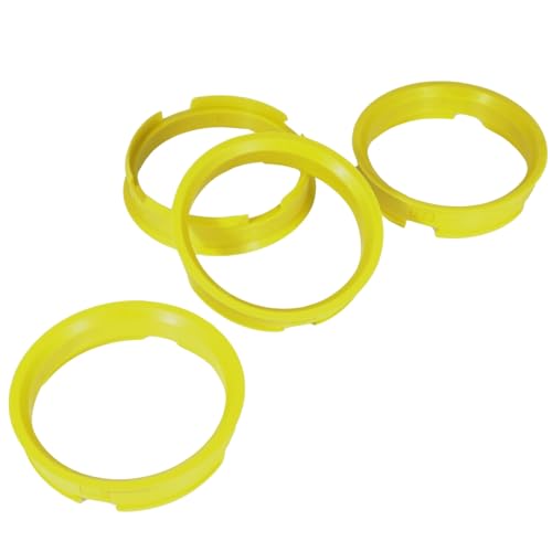 4 anillos de centrado 72,6 x 65,1/72 6 a 65 1 amarillo