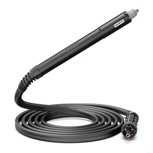 [CONTROLLO INDUSTRIALE] Questo potente bruciatore funziona con una corrente nominale di 60 A e un sistema pilota senza RF. Ciò garantisce una tensione di avviamento stabile tra 120 e 200 V per un taglio efficiente di acciaio al carbonio fino a uno spessore di 25 mm.
