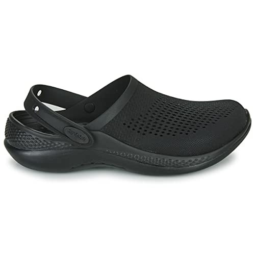 Sandália crocs lite ride 360 clog black/black - 42