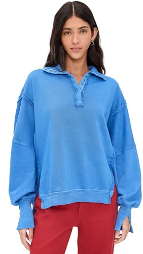 Free People Women's Camden Henley, Lake Victoria