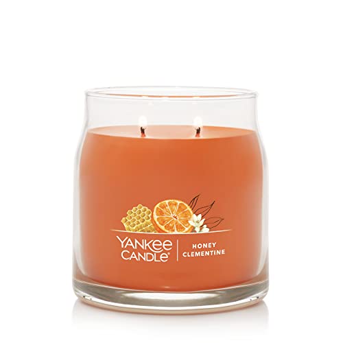 image for Yankee Candle Honey Clementine Scented, Signature 13oz Medium Jar 2-Wi
