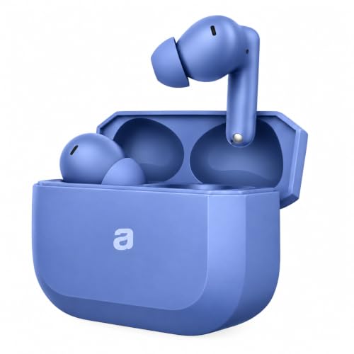 Image of True Wireless Bluetooth Earbuds with 70 Hours Extended Playback, Deep Bass 12.4mm Drivers, Clear Dual-Mic Calling, 3D Surround Sound, Seamless 47ms Gaming Latency - Blue