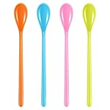 8.9 inches Long Handle Spoons, Ice Tea Spoon Long Spoons, Plastic Tea Spoons Long Handle, Long Spoons for Cooking, Cocktail Spoon Long Handle, Dessert Ice Cream Spoon, Long Spoons for Stirring