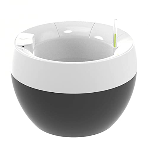 Vaso Autoirrigável Médio Branco e Preto - Botanika