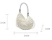 Handmade Crochet Tote Bag Seashell Purse for Women Boho Shell Handbag Crossbody Shoulder Bag Summer Beach Clutch Hobo Handbag