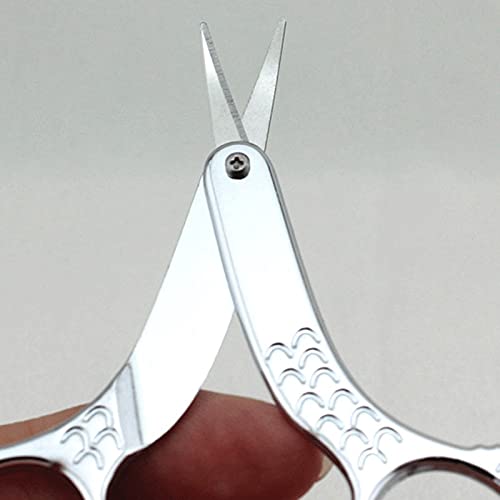 Tijeras artesanales, 1 pieza, tijeras for pelo de nariz y cejas, cortador de herramientas pequeñas for uñas, pinzas de recorte de manicura, herramientas de maquillaje y belleza, tijeras