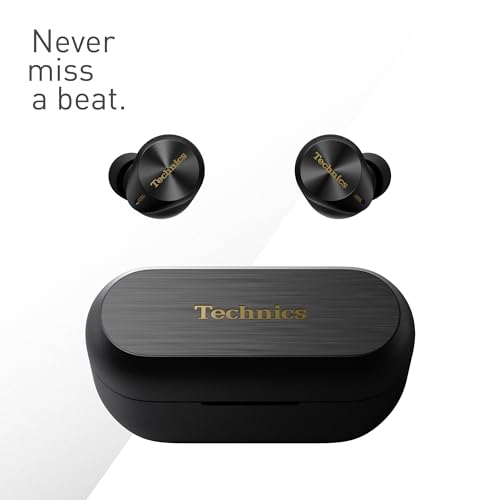 Technics EAH-AZ80E-K Kabellose Kopfhörer mit Geräuschunterdrückung, komfortable In-Ear-Kopfhörer, Kopfhörer mit integriertem Mikrofon… – Ansicht 2
