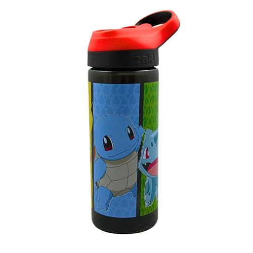 Xpressions HOX Pokémon Drinks Bottle Reusable BPA-free Plastic Water Bottle with Carry Loop Removable straw & spills Proof for fan & Collector Pokémon licensed Merchandise 600ML - Image 4