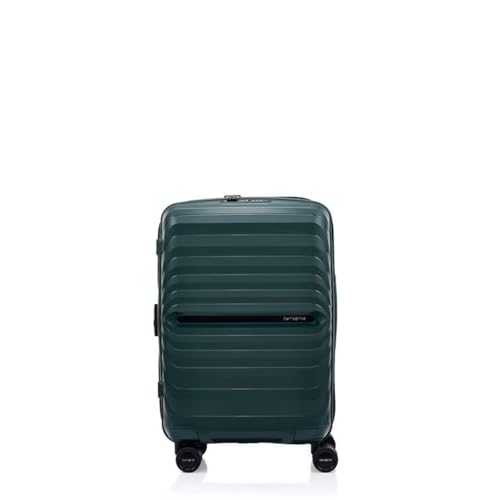 Image of Samsonite Octolite Neo Expandable 55 Cms Small Cabin Polypropylene Hard Sided 8 Wheel Spinner Luggage /Suitcase /Trolley Bag (Green)-10 Year Global Warranty