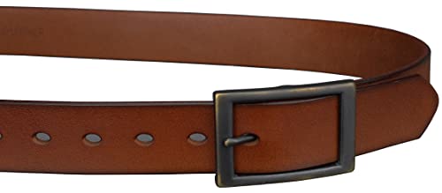 Bullko Men's Casual Genuine Leather Belts, Red Brown, 34 Inch #TOP6