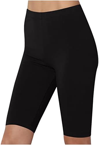 Bike Shorts Women Tummy Control High Waisted Legging Buttery Soft Black Workout Yoga Pants Athletic Cycling Shorts