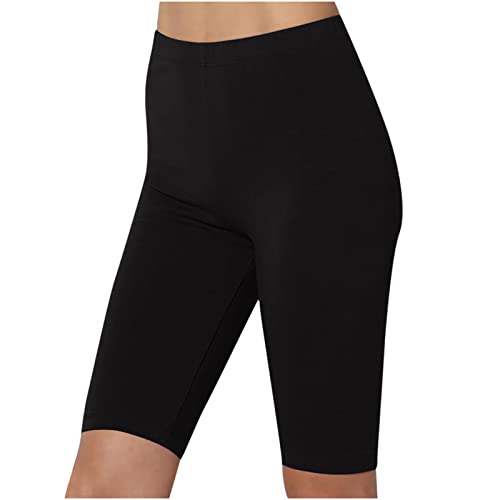 Bike Shorts Women Tummy Control High Waisted Legging Buttery Soft Black Workout Yoga Pants Athletic Cycling Shorts #TOP14