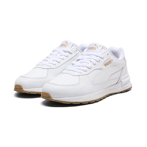 PUMA Women's Graviton Shoes, White-Black-Nimbus Cloud-Glacial Blue-Lotus, 8.5