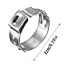 Industrial Seal O-Ring, 304 Stainless Steel Single Ear Endless Throat Hose Clamp Pack of 10 5.8-28.5mm(7.8 9.5mm10pcs)