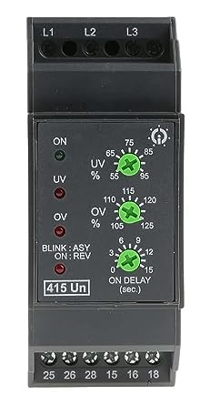 GIC MG53BH Voltage Monitoring Relay With DPDT Contacts, 3 Phase, 415VAC (B0CDH3LBYR) Amazon Price History, Amazon Price Tracker